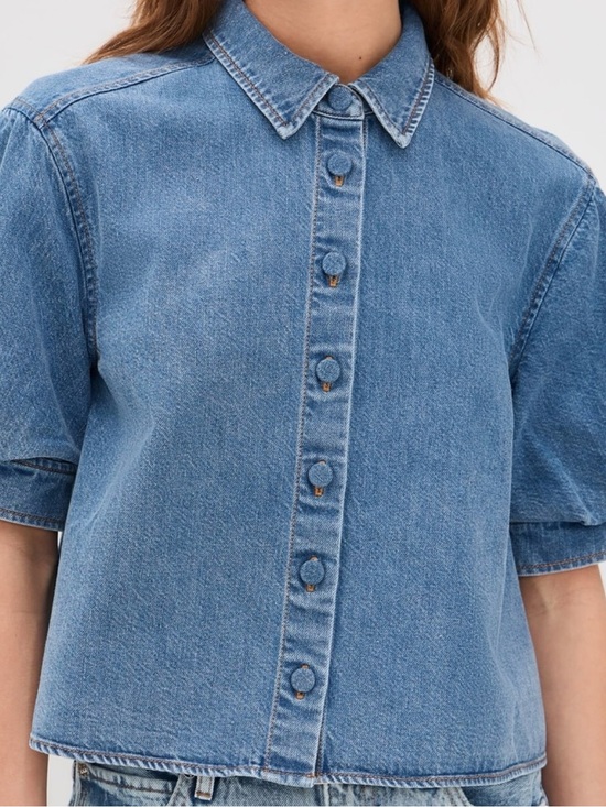 Frame Denim Tops - Frame Denim Billow Sleeve Shirt